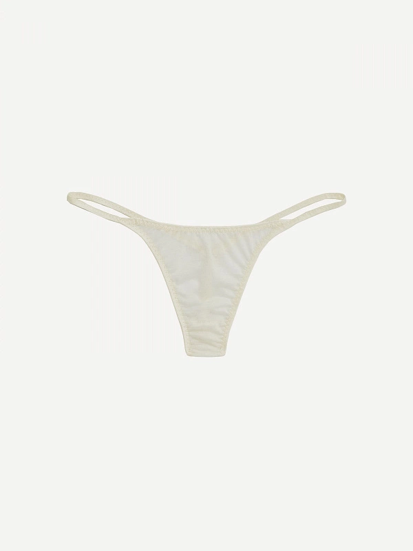TARA трусики стринги из шерсти и шелка