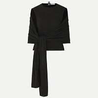 SHAWL TOP BLACK