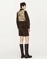 Dark green corduroy Bermuda shorts