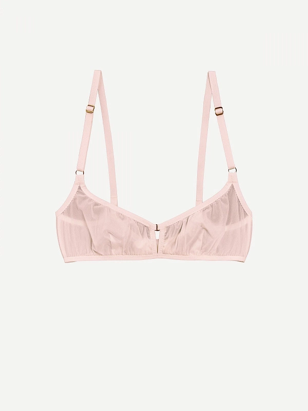 DEMI бюстгальтер с половинкой чашки из двойного тюля