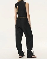 Black Pined Trousers