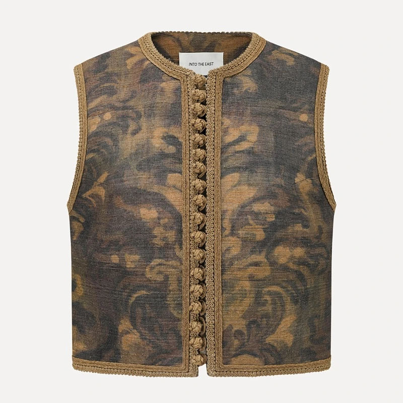 Acanthus Button Knot Vest