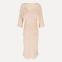 MIDI DRESS PEARL EMBROIDERED