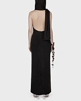 SHAWL DRESS BLACK