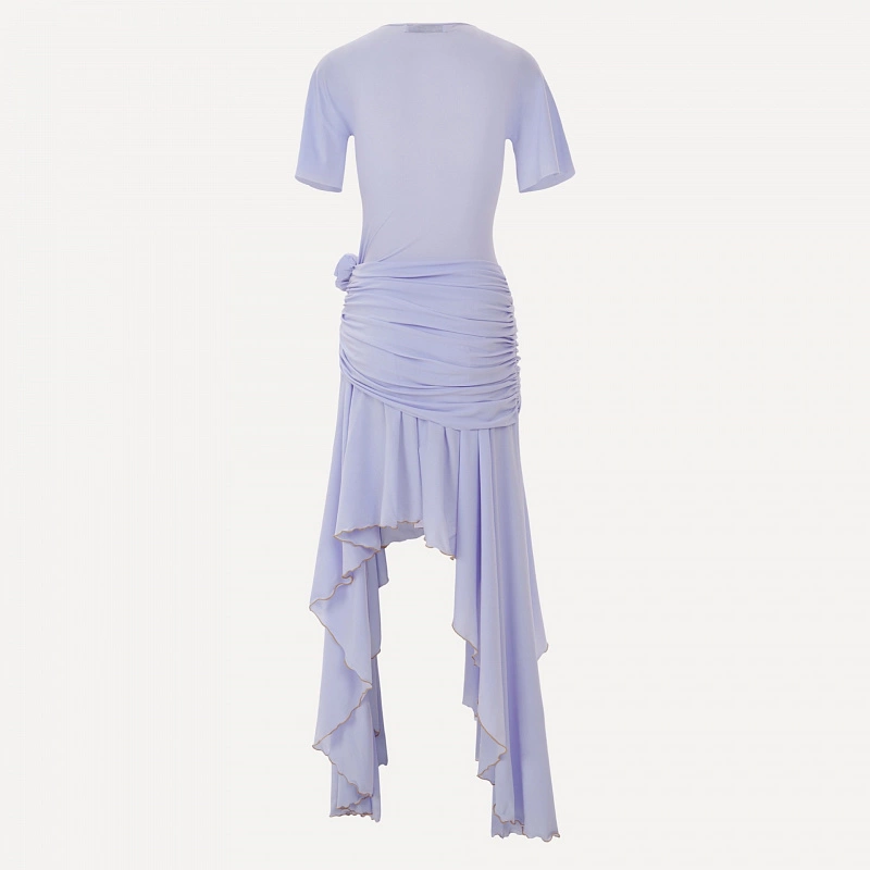 Foggy Blue Jersey Sun Dress