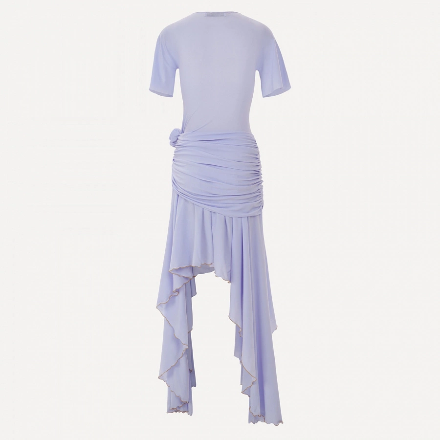 Foggy Blue Jersey Sun Dress