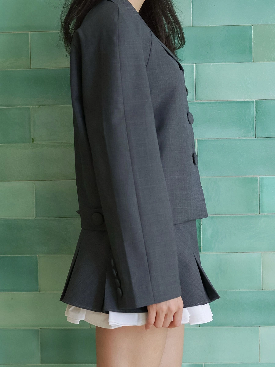 Oversized short jacket