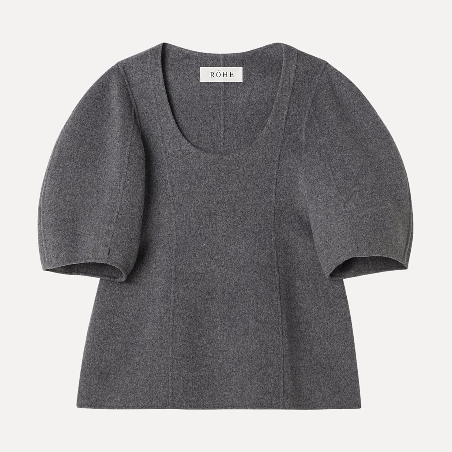 Sculptural double-face top