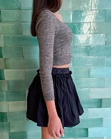 Wide Round Neck Fitted Cardigan