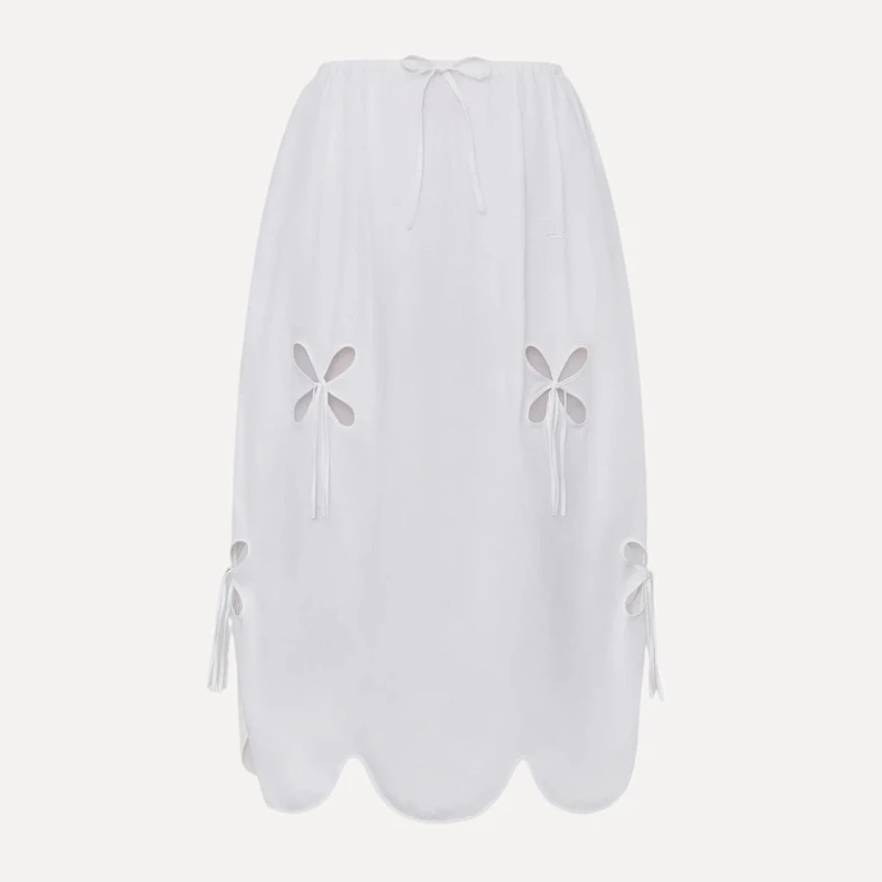 PETAL SUNSKIRT WHITE