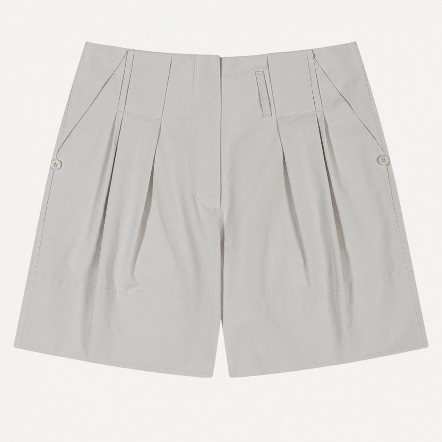 TUCK POINT TURN-UP SHORTS