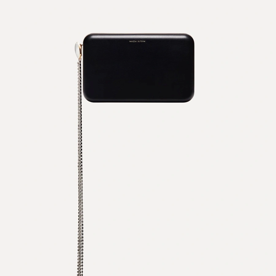 LELIA CLUTCH BLACK LEATHER