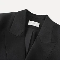 Black Fake Collar Silhouette Suit