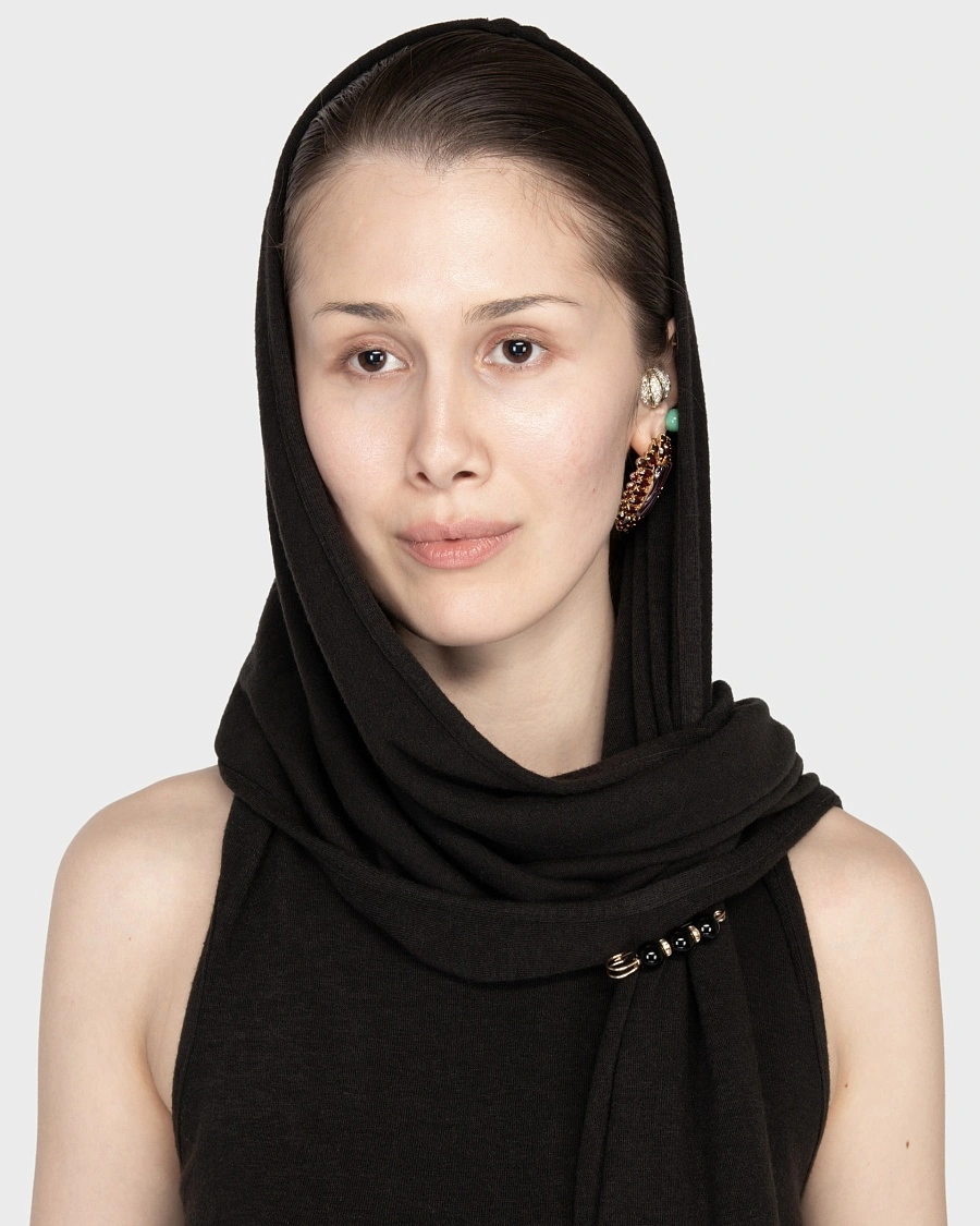 SHAWL TOP BLACK