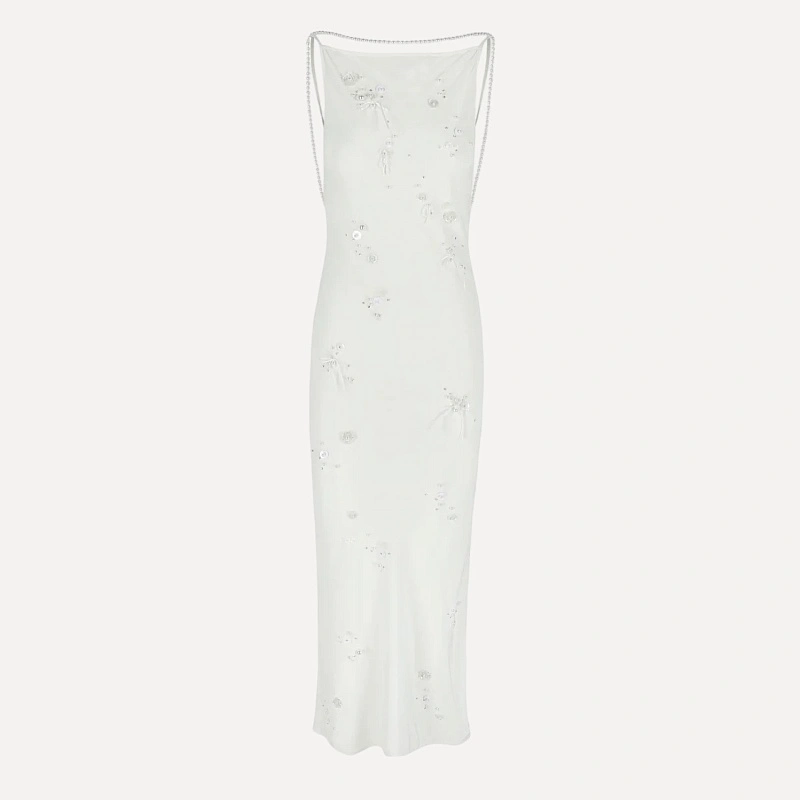SLIP DRESS PEARL