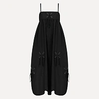 PETAL SUNDRESS BLACK