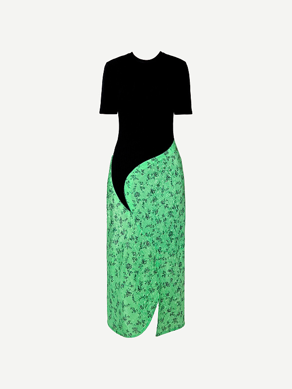 Paisley maxi dress