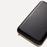 LELIA CLUTCH BLACK LEATHER