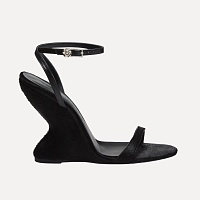 WEDGE SANDALS PONY BLACK