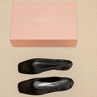 BALLET FLATS BLACK EMBROIDERY
