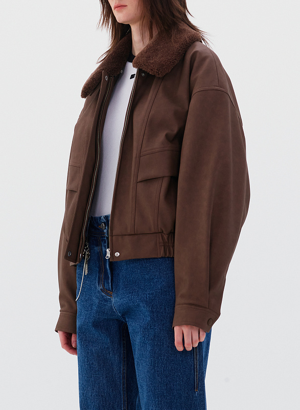 LEATHER SHORT JACKET