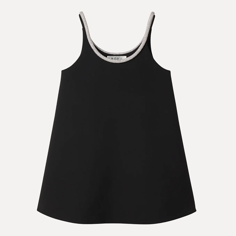 A-line appliqué dress