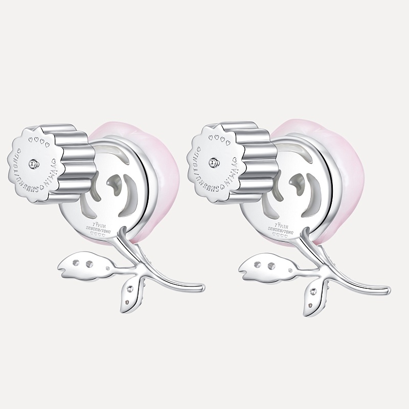 Ceramics Rose Earring
