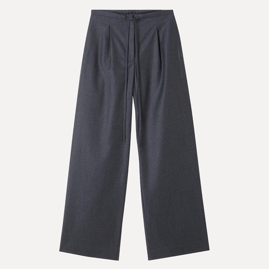 Relaxed soft wool trousers