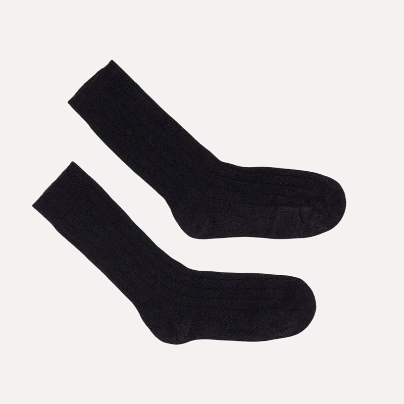 Cora Cashmere Socks navy