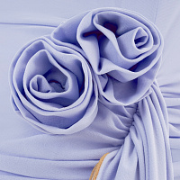 Foggy Blue Jersey Wrap Dress