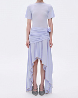 Foggy Blue Jersey Sun Dress