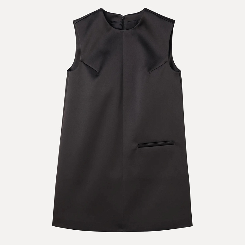 Sculptural cape dress