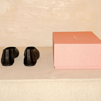 BALLET FLATS BLACK EMBROIDERY