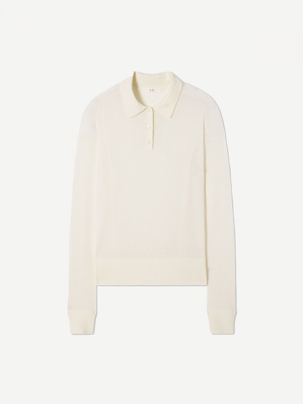 LS POLO SWEATER