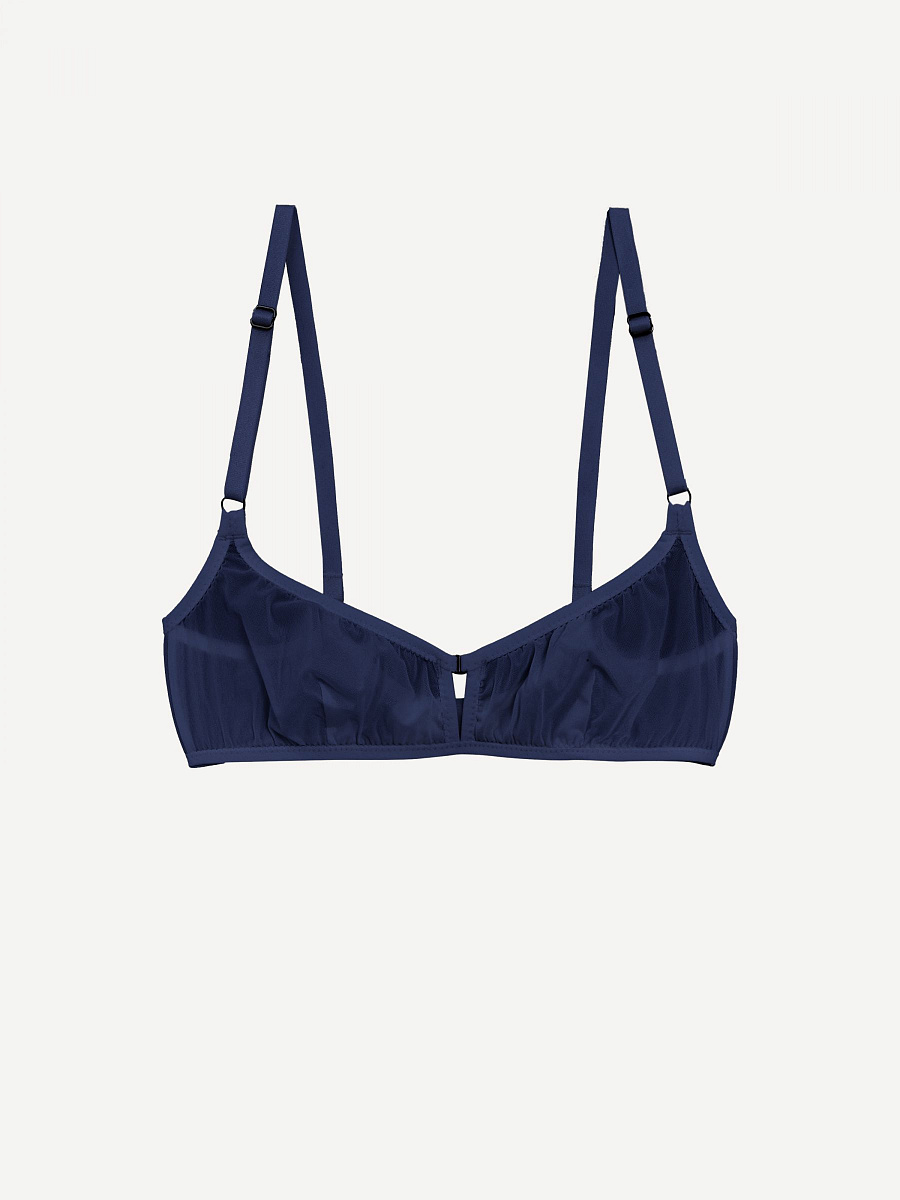 DEMI бюстгальтер с половинкой чашки из двойного тюля