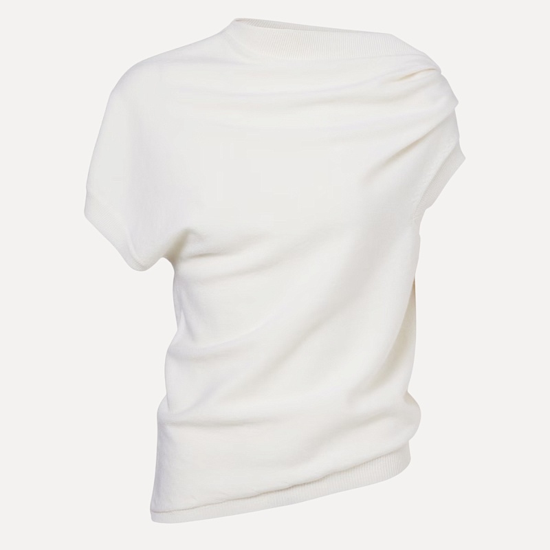 Deconstructed knitted top