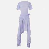 Foggy Blue Jersey Sun Dress