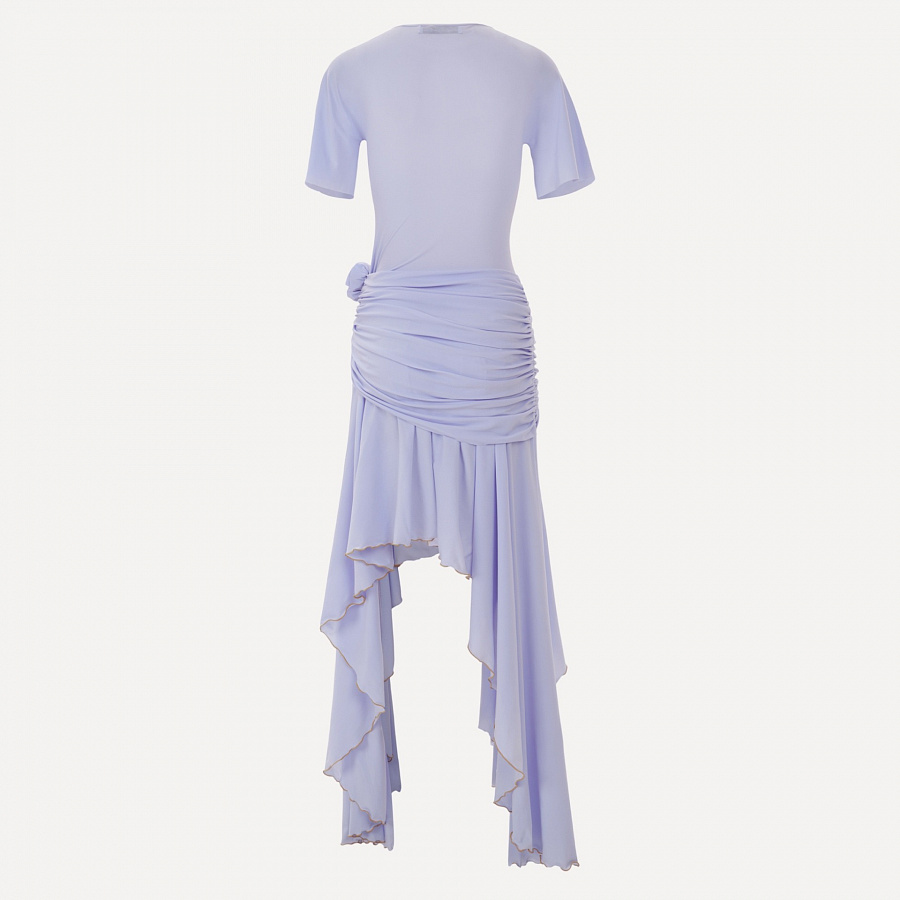 Foggy Blue Jersey Sun Dress