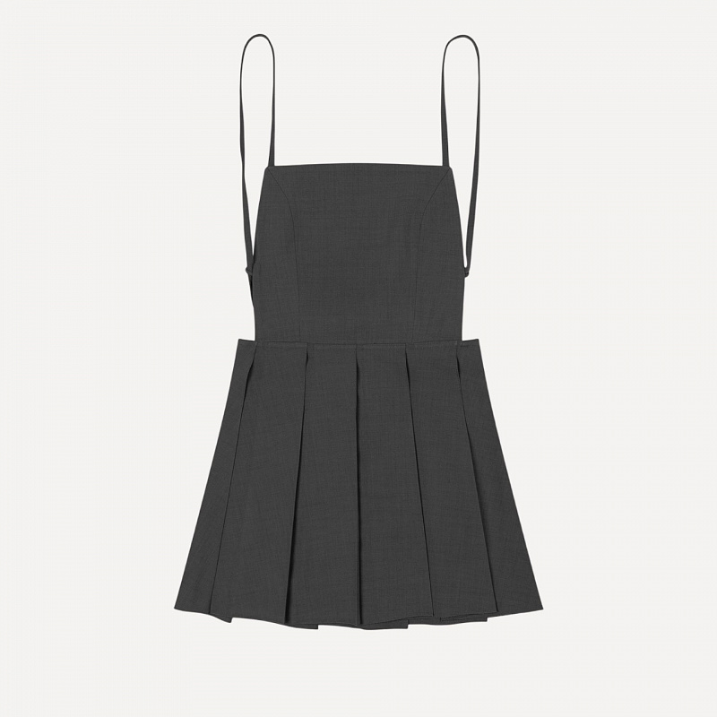 PLEATED MINI DRESS