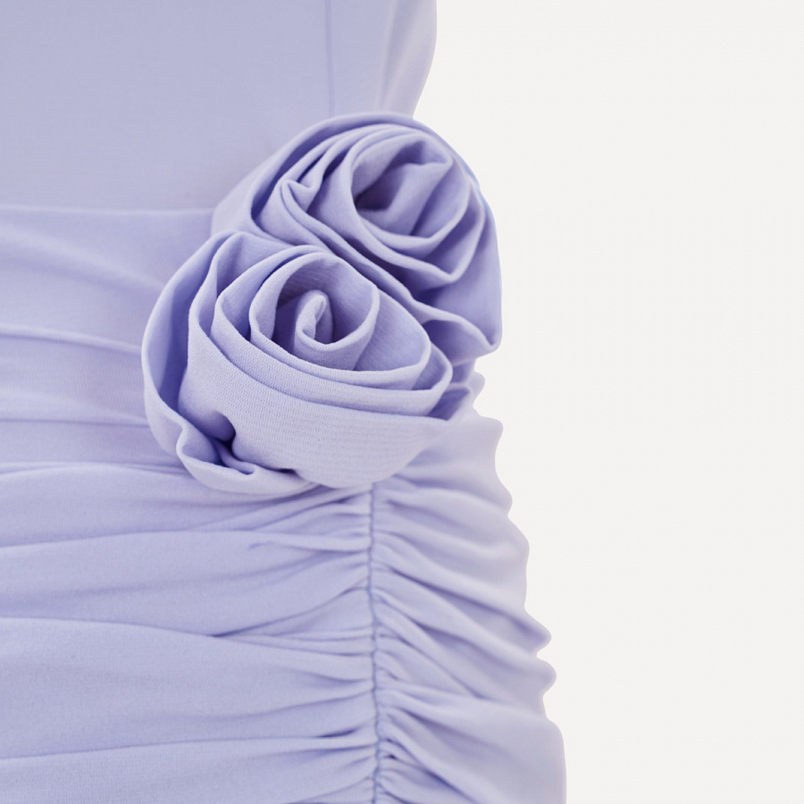 Foggy Blue Jersey Sun Dress