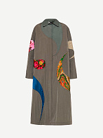 Paisley trench coat