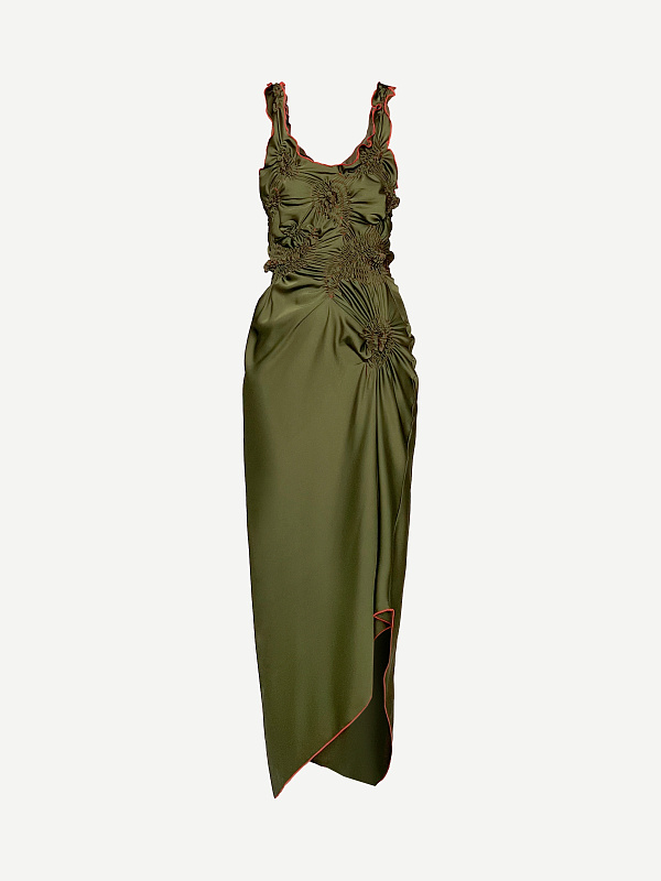Markiza paisley dress in satin
