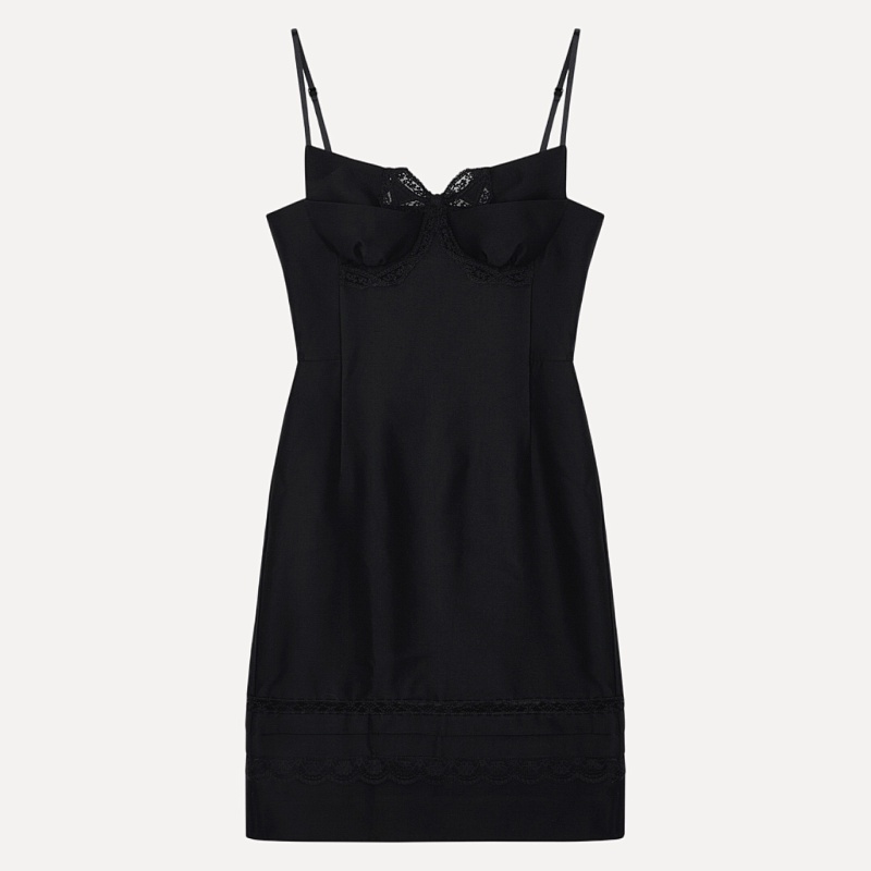 Double-bodice bow sling dress