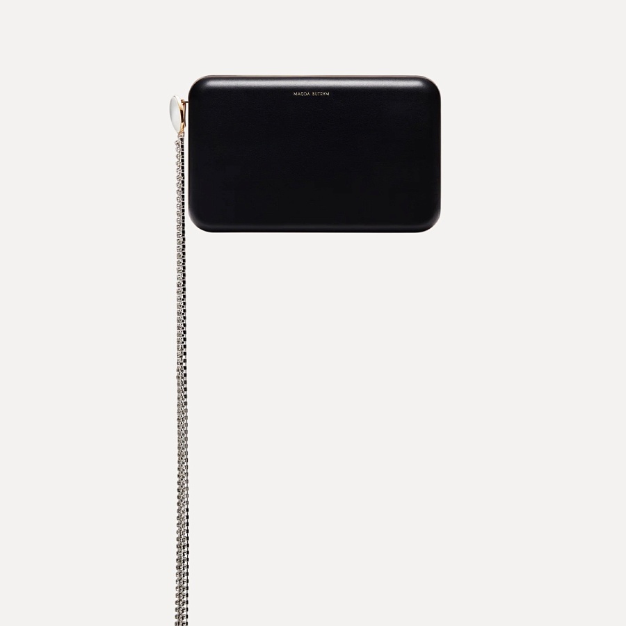 LELIA CLUTCH BLACK LEATHER