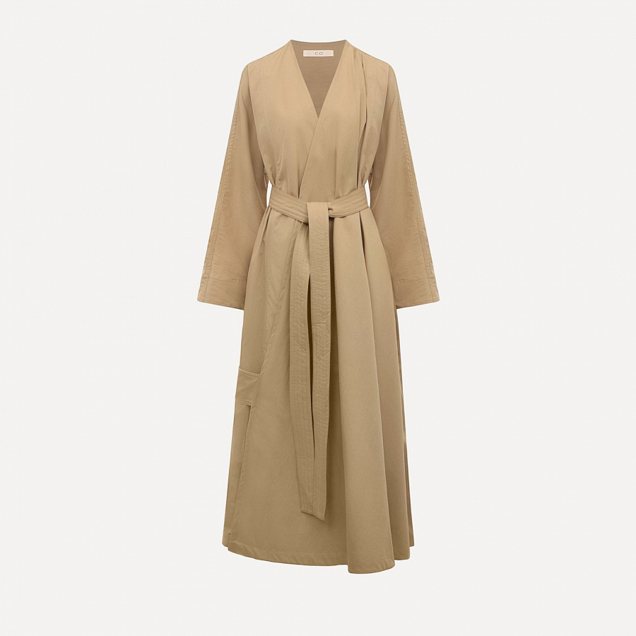 DRAPED COAT