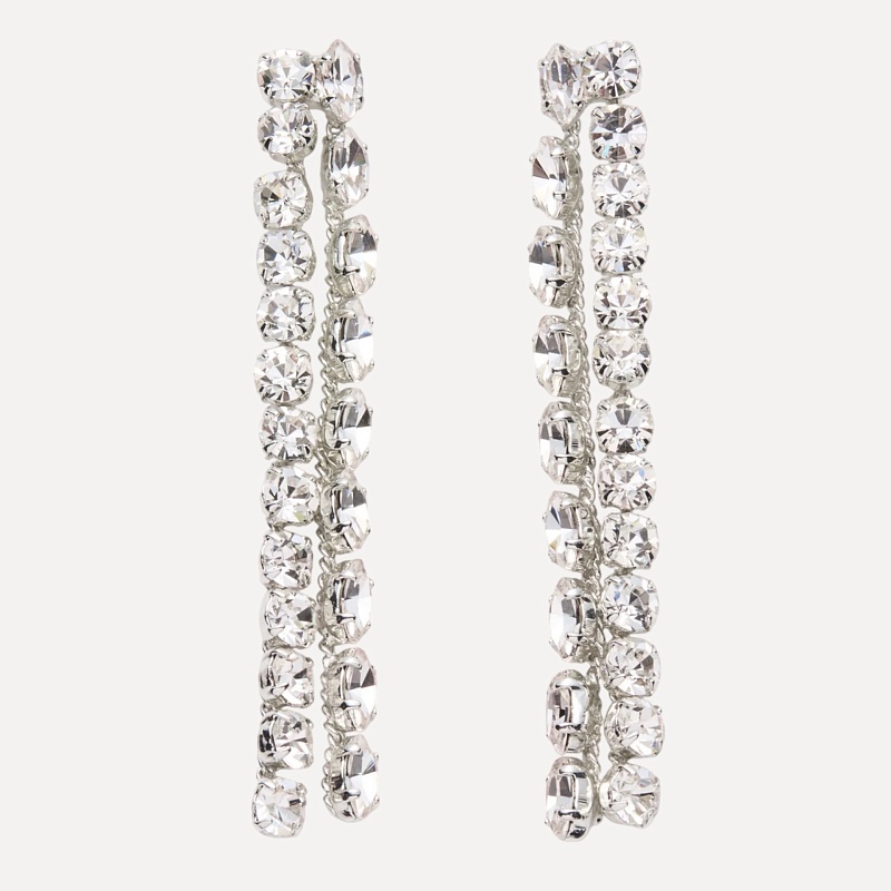 EARRINGS 05 RHODIUM SILVER