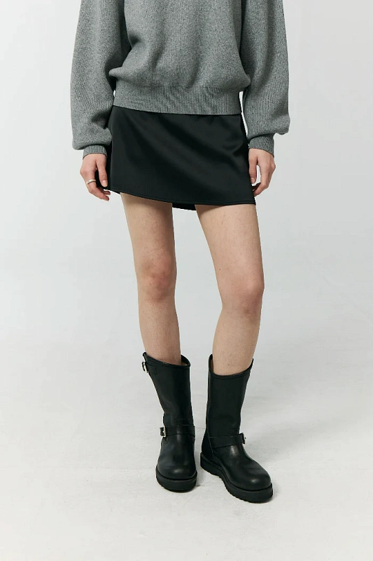 SATIN MINI SKIRT