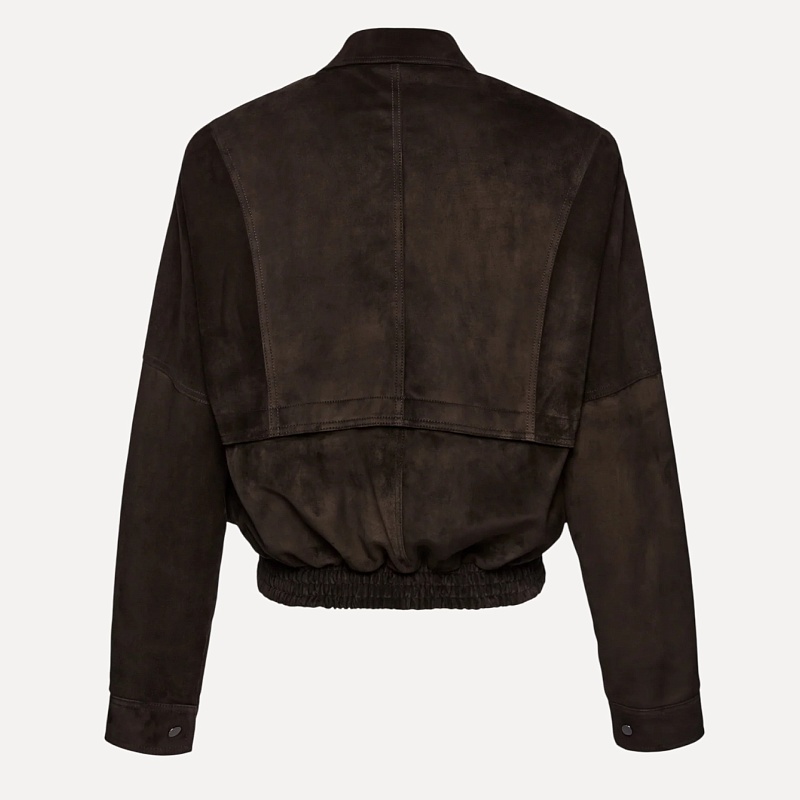 LEATHER 10 JACKET BROWN SUEDE