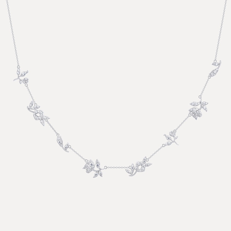 Zircon Floral Chocker